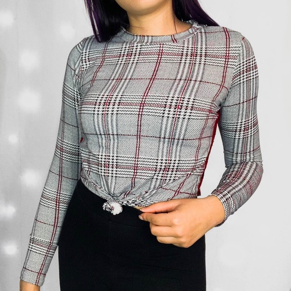 iris Tops - Plaid Crop Top